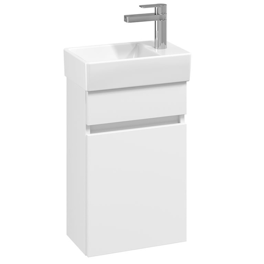 Cutout image of Villeroy & Boch Arto Satin White Cloakroom Vanity Unit & Basin